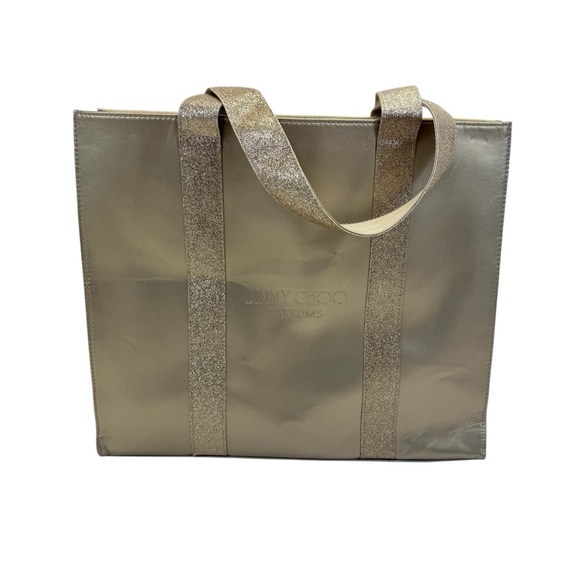 Jimmy Choo Handbags - Jimmy Choo Parfums Tote Gold Large